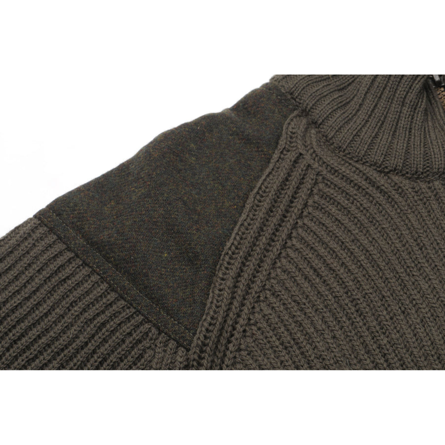 Product image for Herring Foxton Zip Jumper by Peregrine in olive