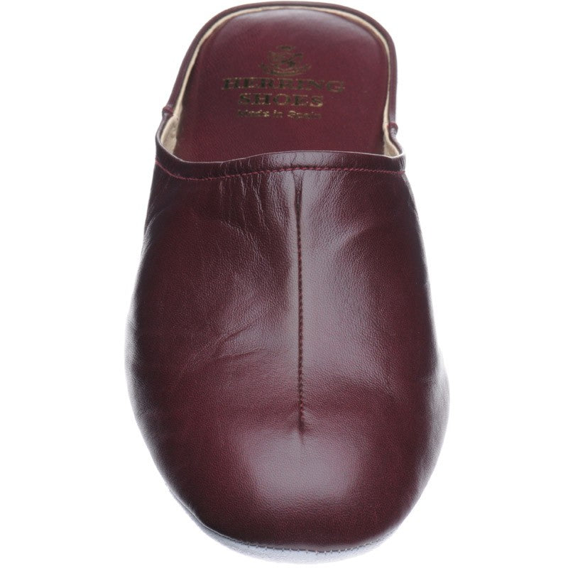 Product image for Herring Gavin mens slippers in burgundy kid (second)