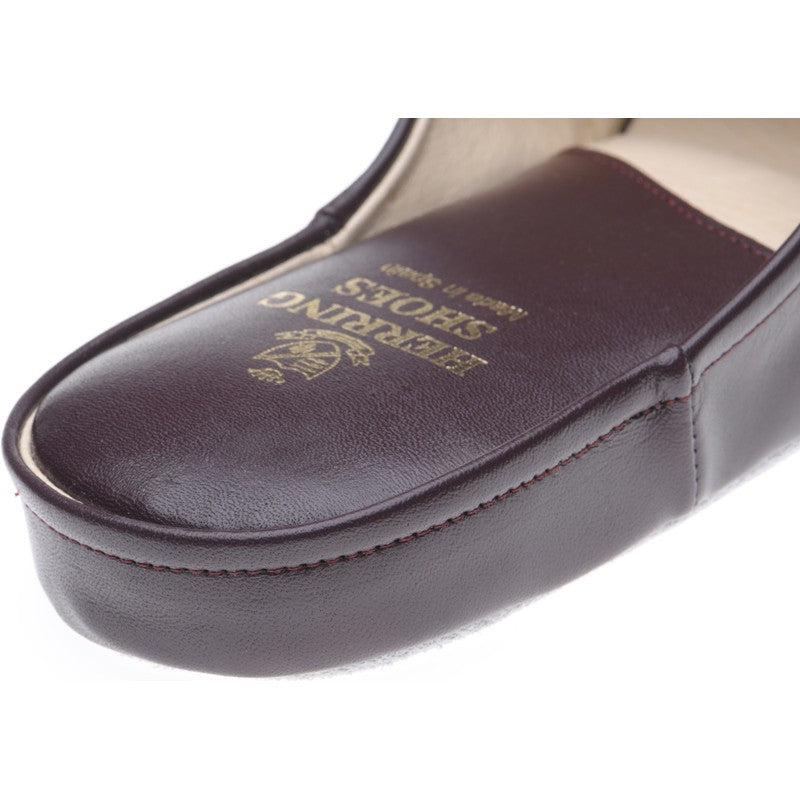Product image for Herring Gavin mens slippers in burgundy kid (second)