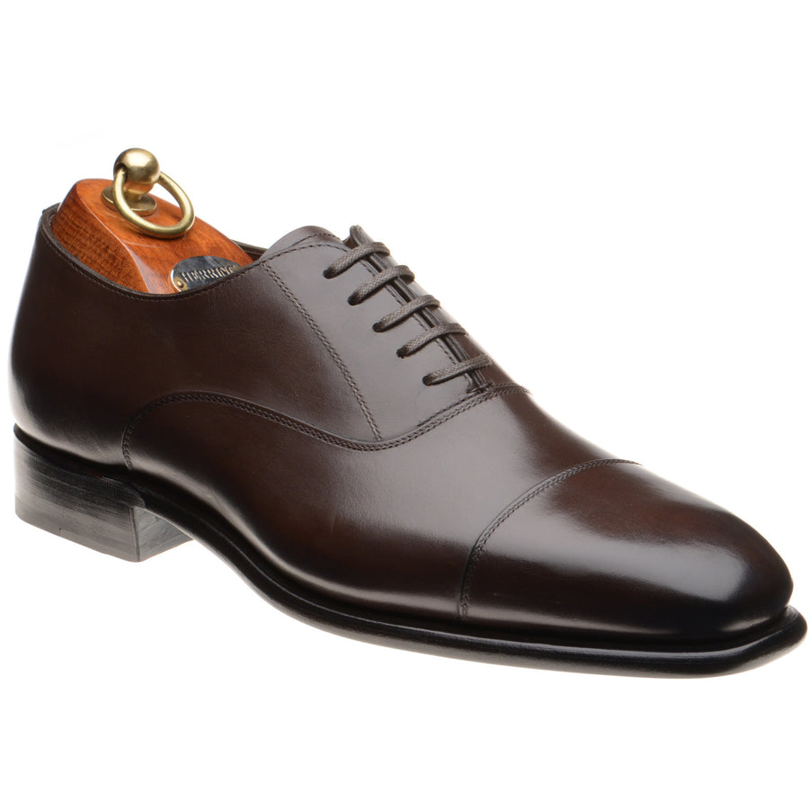 Product image for Herring Geoff mens Oxfords in dark brown calf