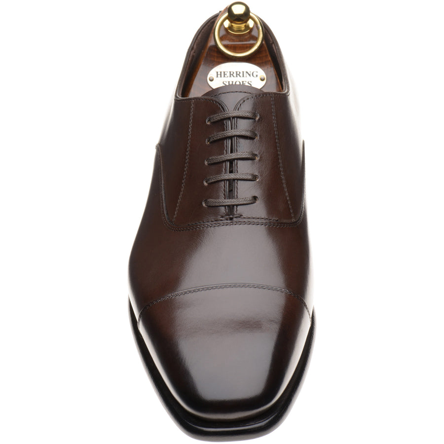 Product image for Herring Geoff mens Oxfords in dark brown calf