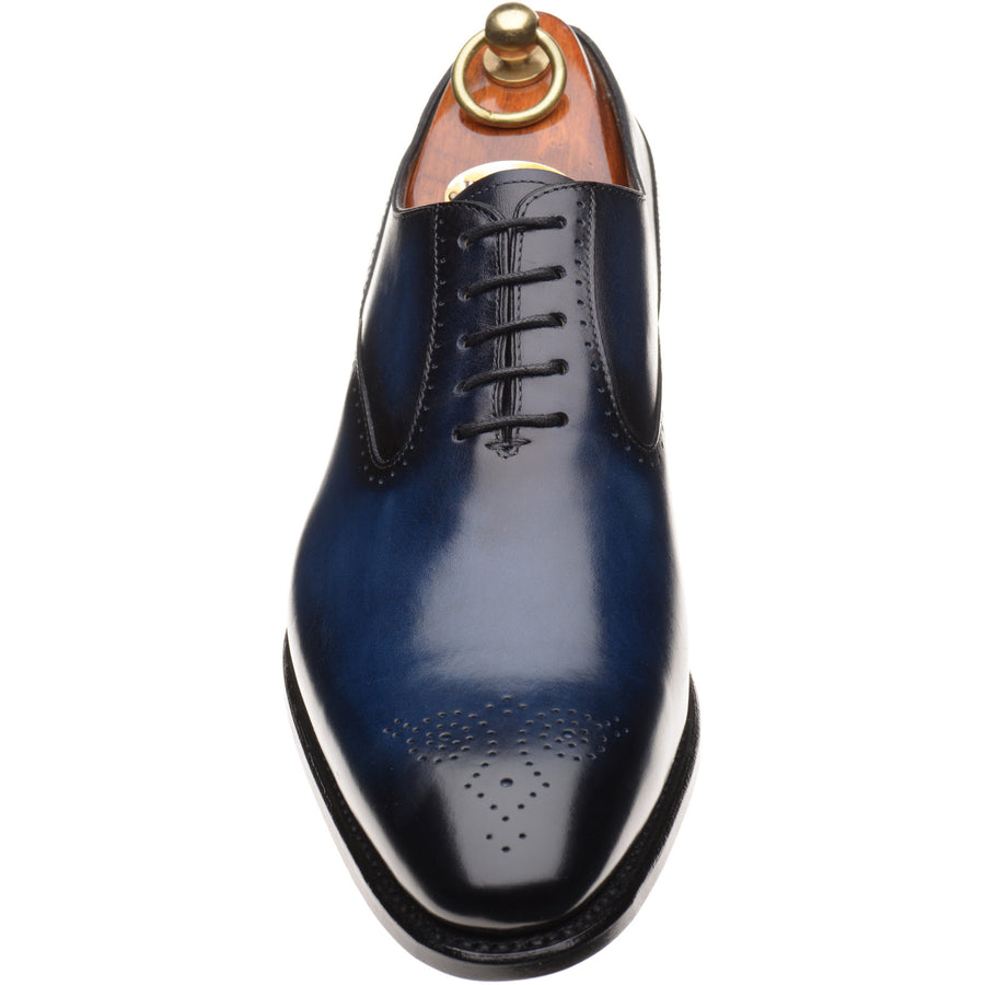 Product image for Herring Gershwin mens semi-brogues in navy calf (second)