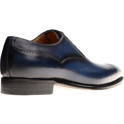 Product image for Herring Gershwin mens semi-brogues in navy calf