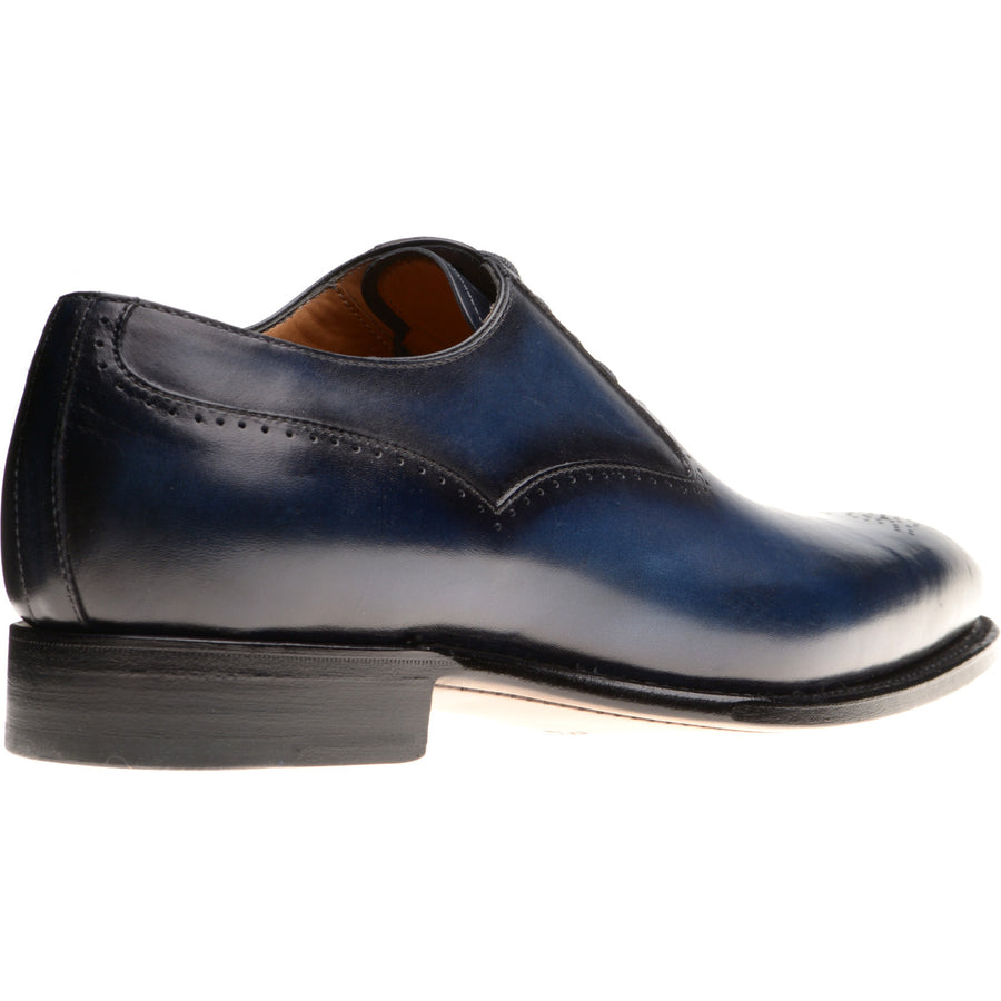 Product image for Herring Gershwin mens semi-brogues in navy calf (second)