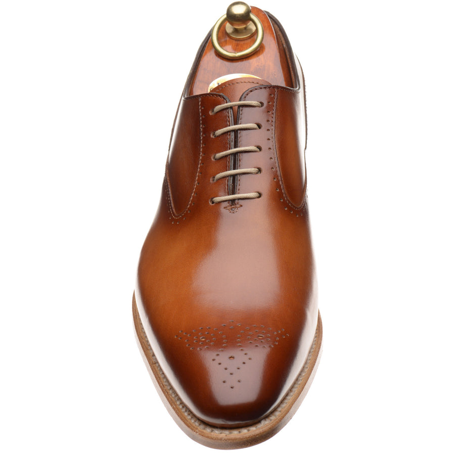 Product image for Herring Gershwin mens semi-brogues in tan calf (second)