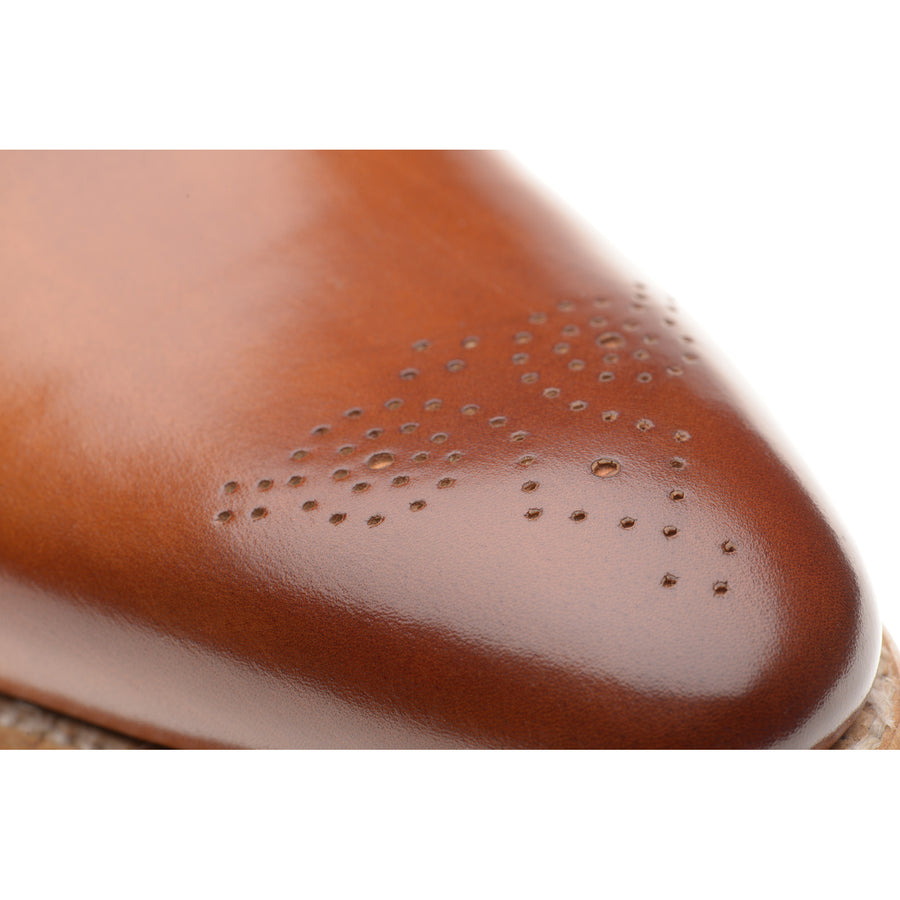 Product image for Herring Gershwin mens semi-brogues in tan calf (second)