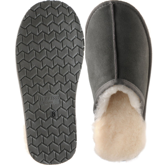 Product image for Herring Glen rubber-soled slippers in grey