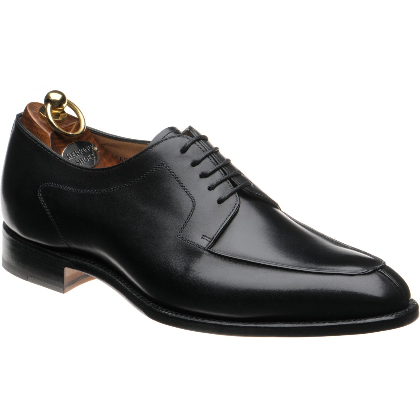 Product image for Herring Godwine mens Derby shoes in black calf