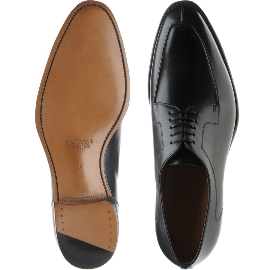 Product image for Herring Godwine mens Derby shoes in black calf