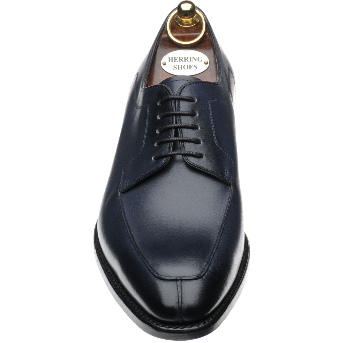Product image for Herring Godwine mens Derby shoes in navy calf
