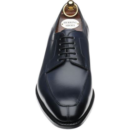 Product image for Herring Godwine mens Derby shoes in navy calf