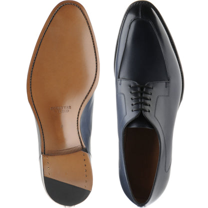 Product image for Herring Godwine mens Derby shoes in navy calf