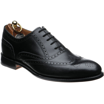 Product image for Herring Gosport mens brogues in black calf (second)