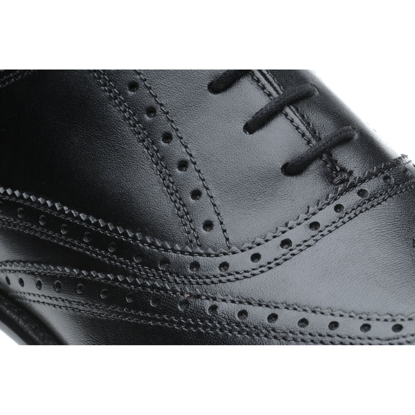 Product image for Herring Gosport mens brogues in black calf (second)