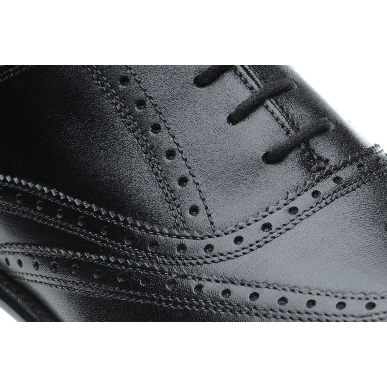 Product image for Herring Gosport mens brogues in black calf (second)
