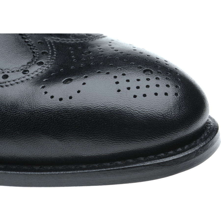 Product image for Herring Gosport mens brogues in black calf (second)