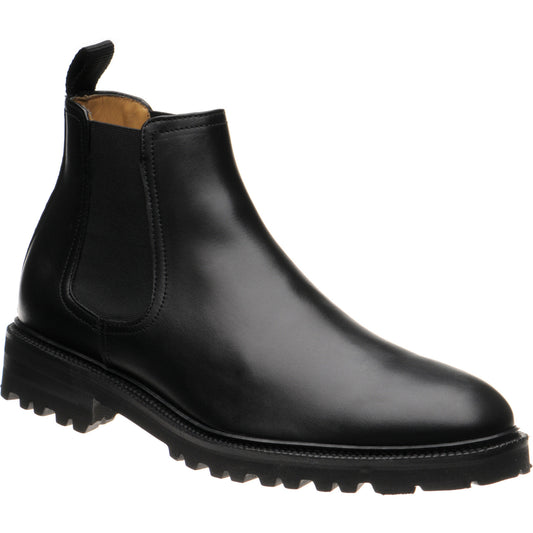 Product image for Herring Grange mens rubber-soled boots in black calf (second)