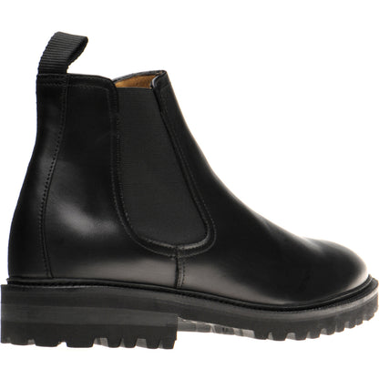 Product image for Herring Grange mens rubber-soled boots in black calf (second)
