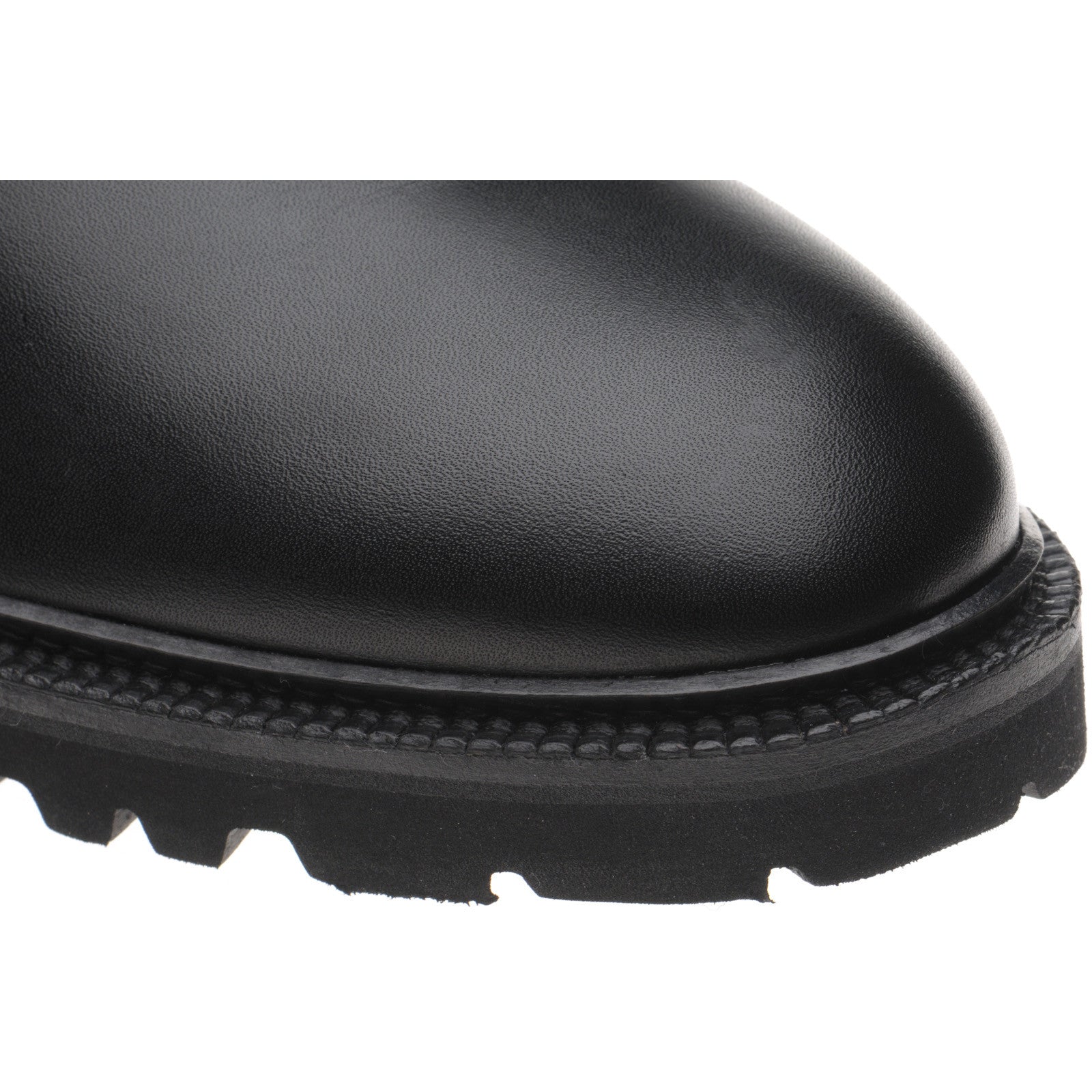 Product image for Herring Grange mens rubber-soled boots in black calf (second)