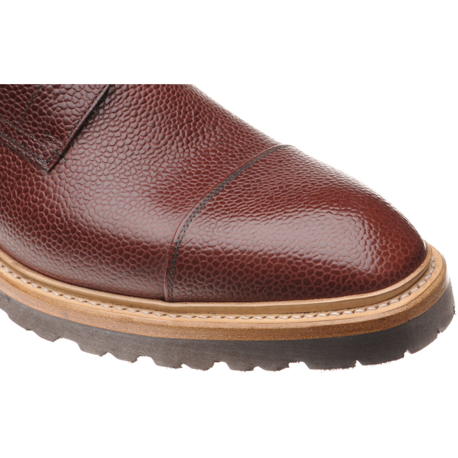 Product image for Herring Grantham Rubber mens rubber-soled boots in burgundy grain