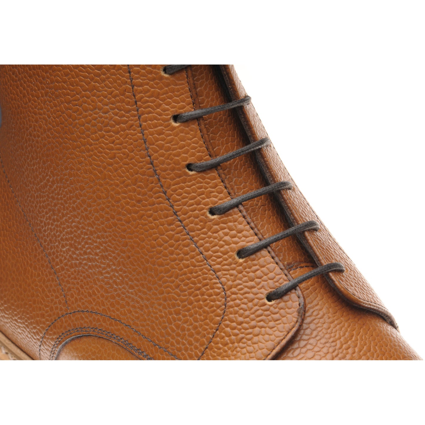 Product image for Herring Grantham Rubber mens rubber-soled boots in tan grain