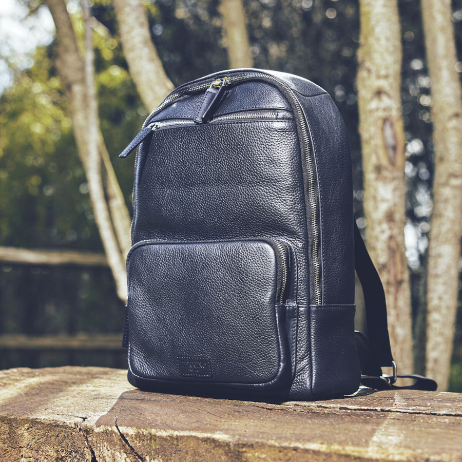 Product image for Herring Grantley Backpack in black grain