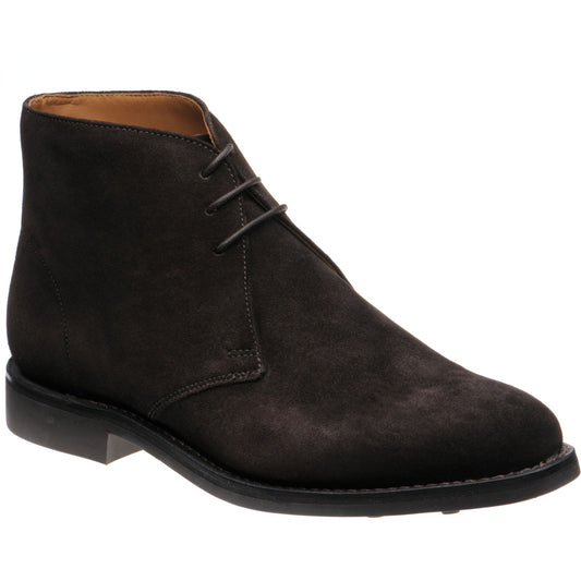 Product image for Herring Grays Rubber mens rubber-soled Chukka boots in brown suede (second)
