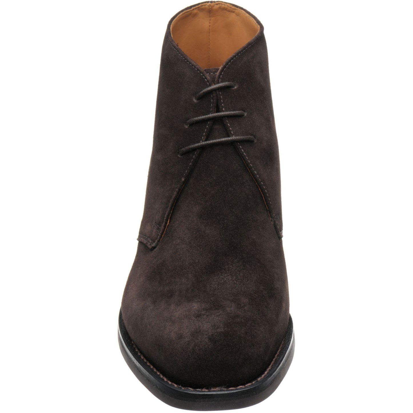 Product image for Herring Grays Rubber mens rubber-soled Chukka boots in brown suede (second)