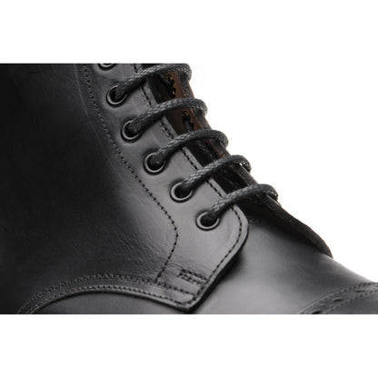 Product image for Herring Gregory Horween mens rubber-soled boots in black chromexcel