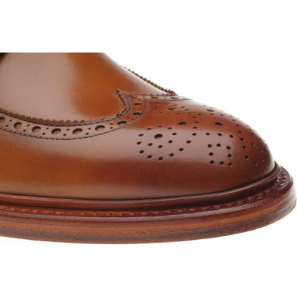 Product image for Herring Hanbury mens brogue boots in tan calf (second)