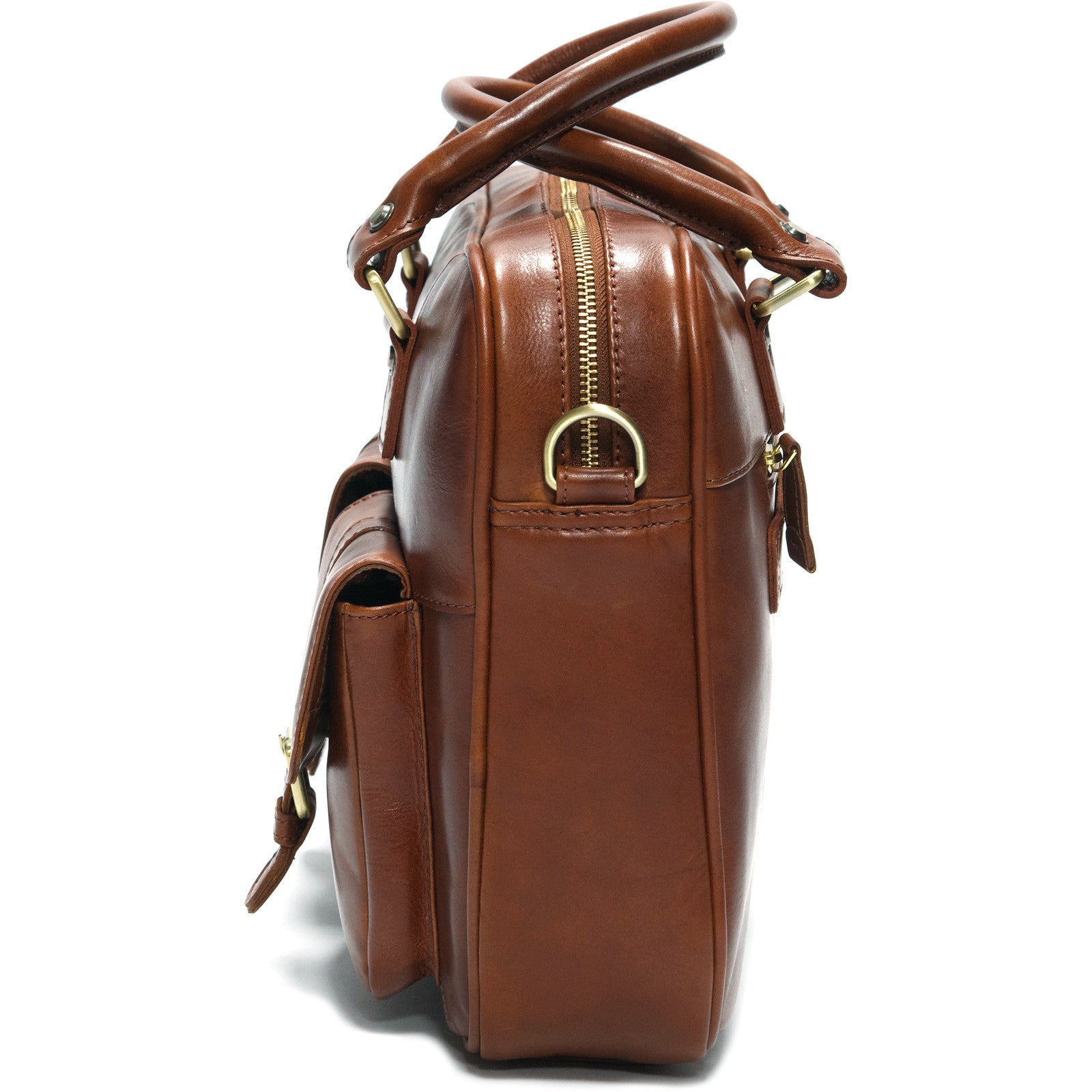 Product image for Herring Harlesden Briefcase in dark chestnut
