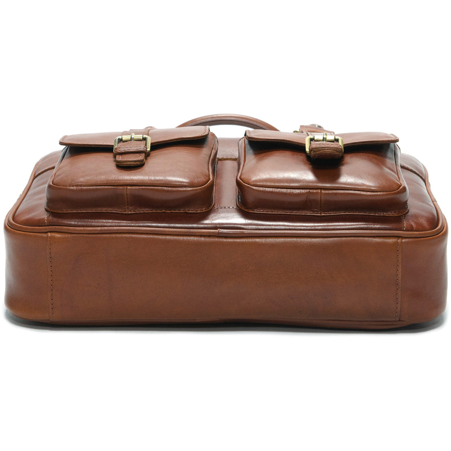 Product image for Herring Harlesden Briefcase in dark chestnut
