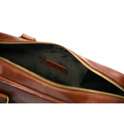 Product image for Herring Harlesden Briefcase in dark chestnut