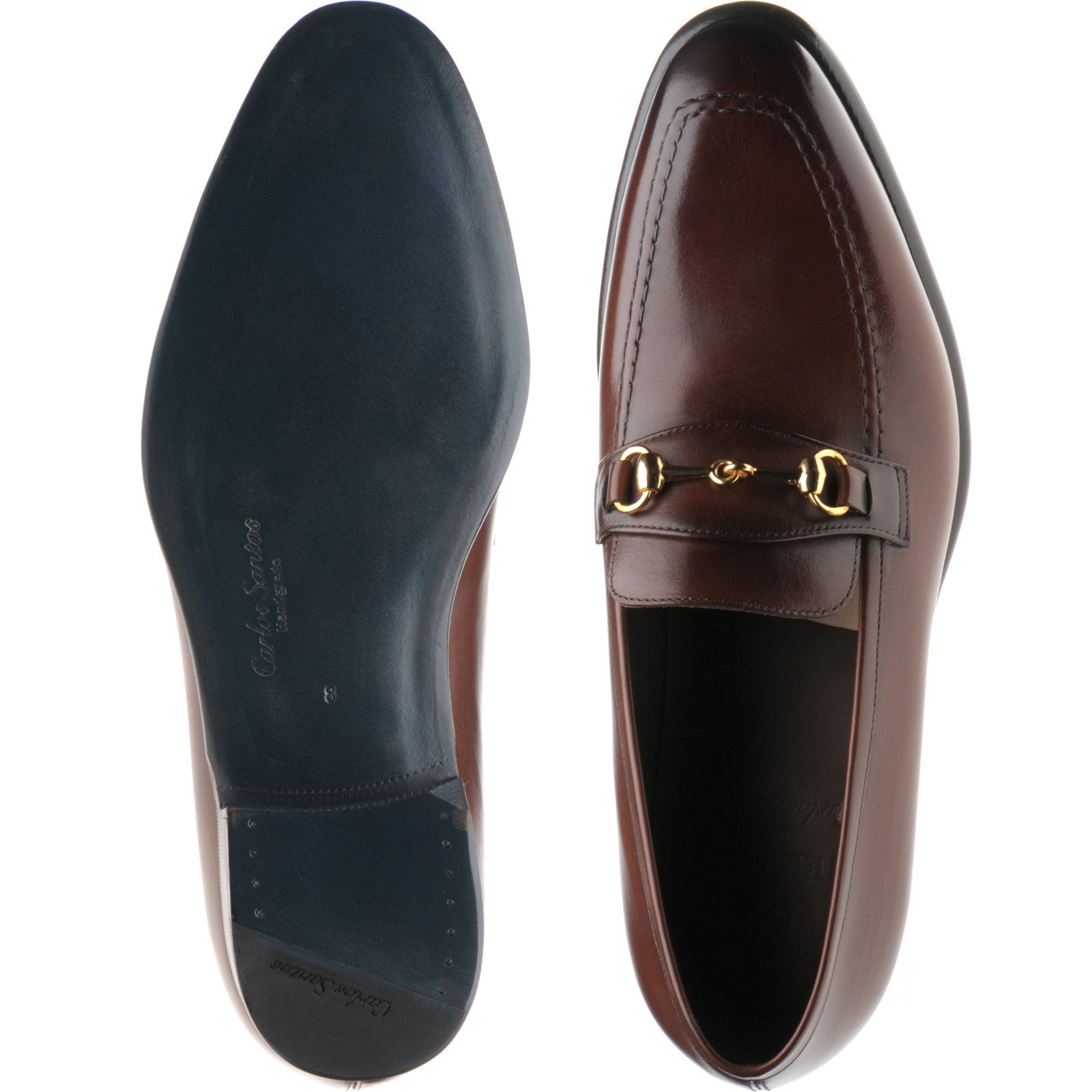 Product image for Herring Harlington mens loafers in brown calf (second)