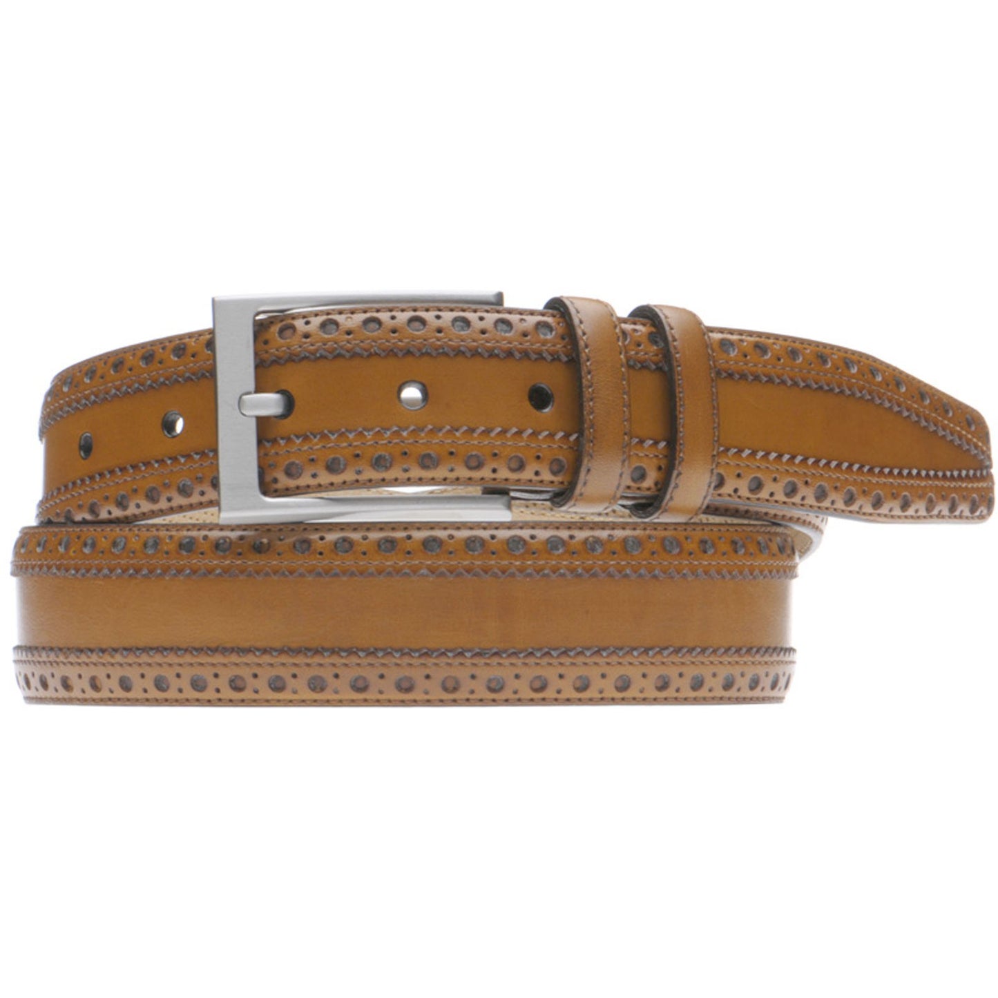 Product image for Herring Harrow Belt in chestnut calf