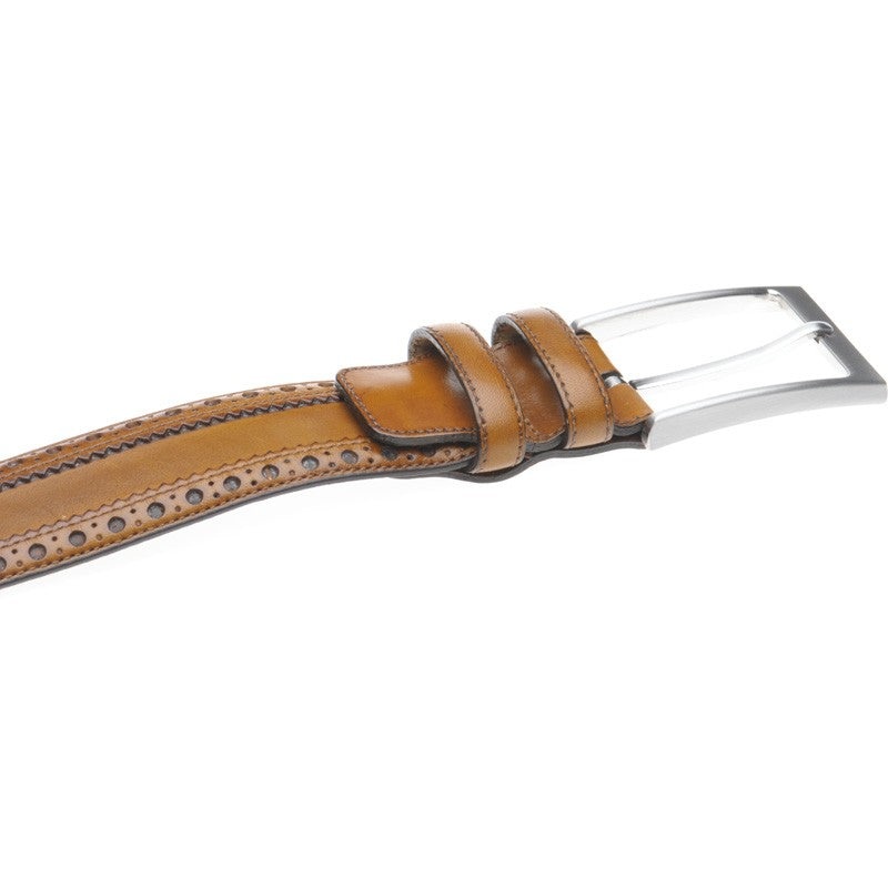Product image for Herring Harrow Belt in chestnut calf