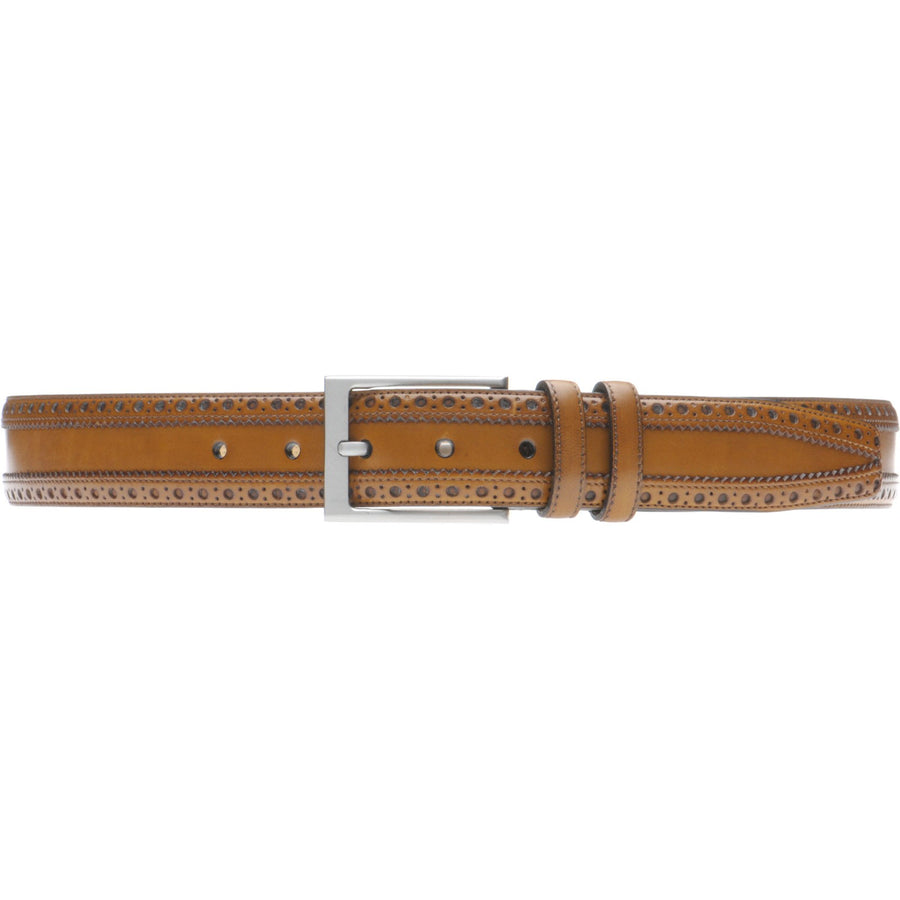 Product image for Herring Harrow Belt in chestnut calf