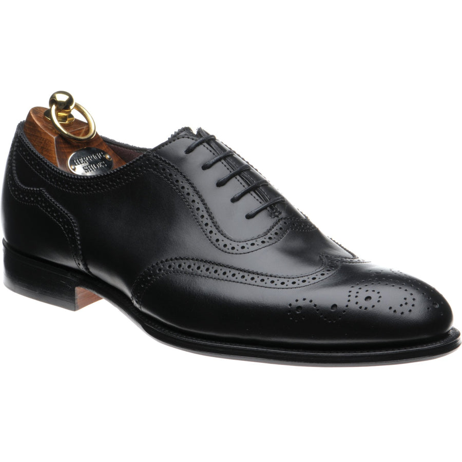 Product image for Herring Henry II mens brogues in black calf (second)