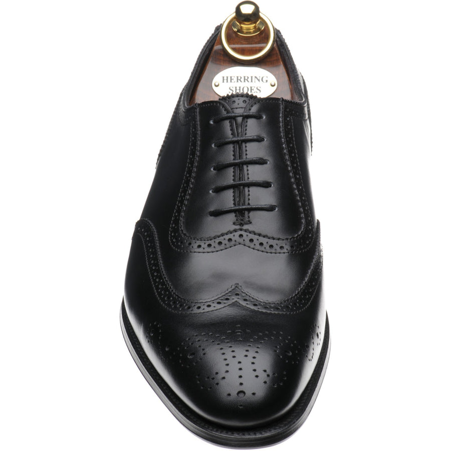 Product image for Herring Henry II mens brogues in black calf (second)