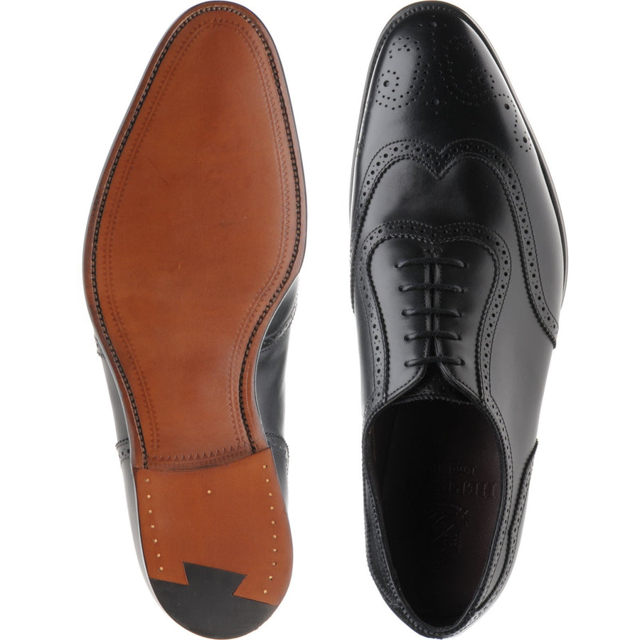 Product image for Herring Henry II mens brogues in black calf (second)