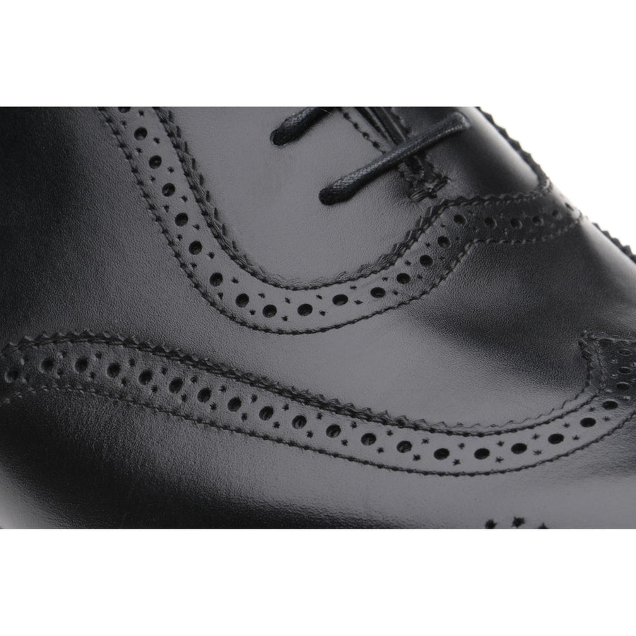 Product image for Herring Henry II mens brogues in black calf (second)