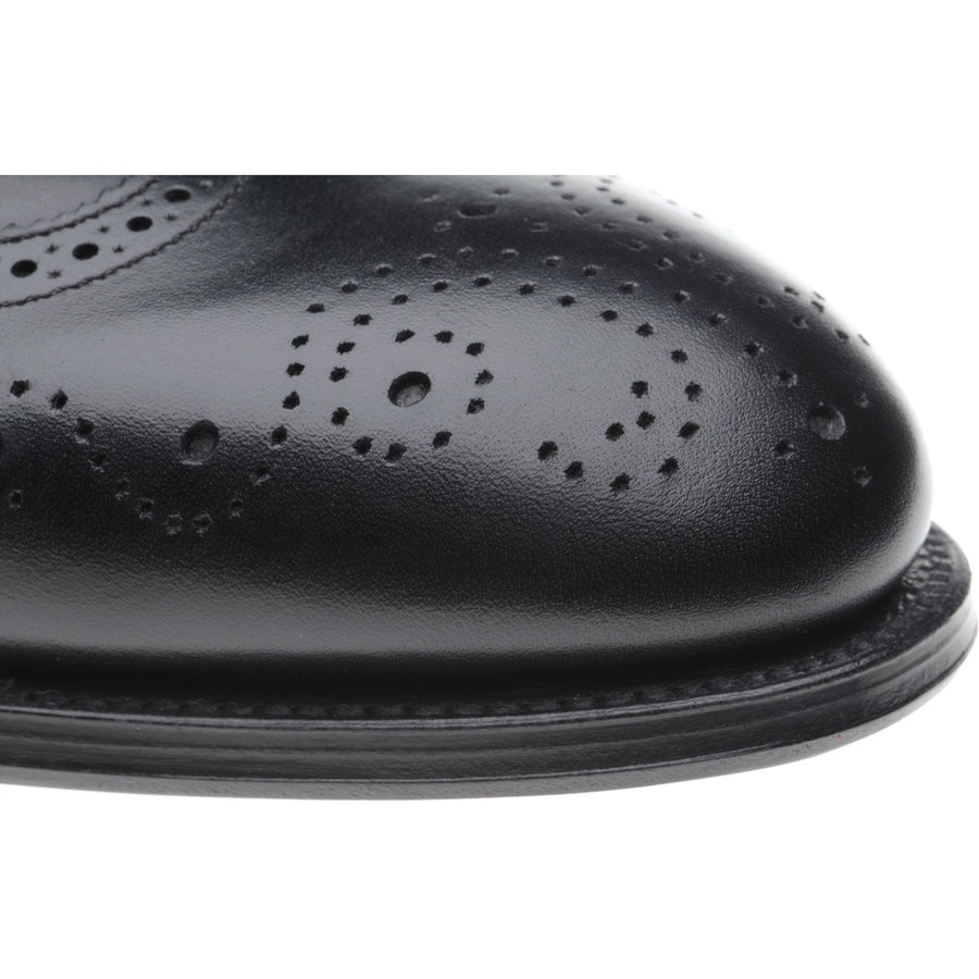 Product image for Herring Henry II mens brogues in black calf (second)