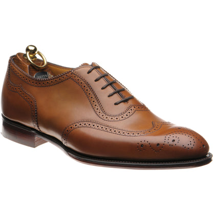 Product image for Herring Henry II mens brogues in chestnut calf