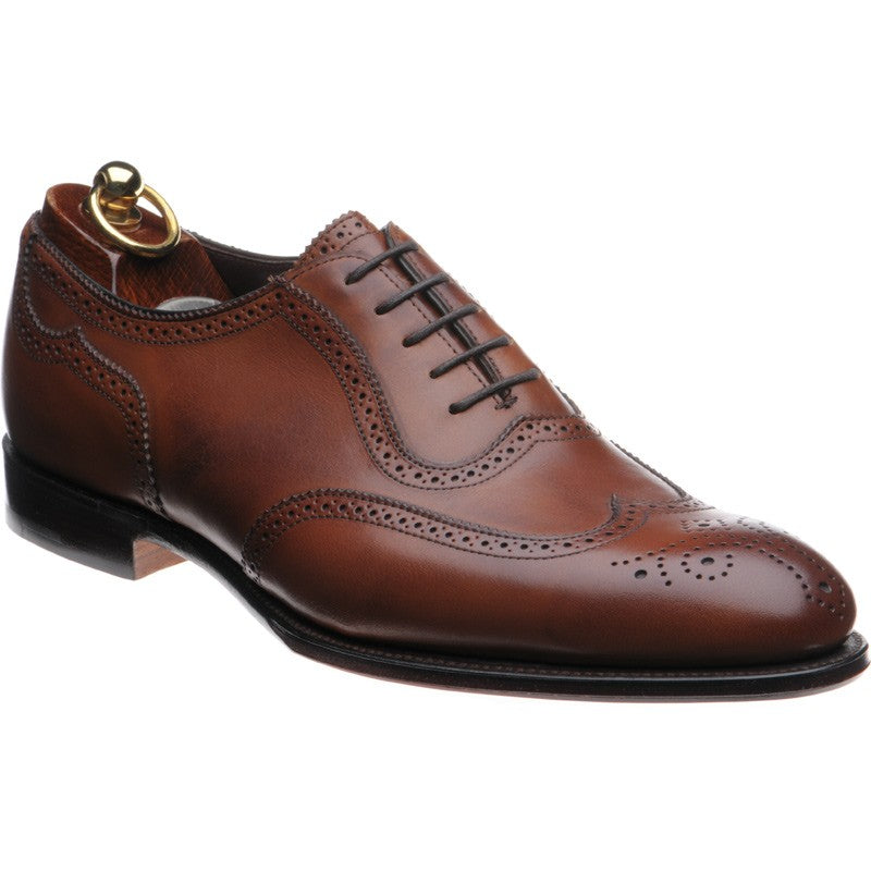 Product image for Herring Henry II mens brogues in chestnut calf (second)