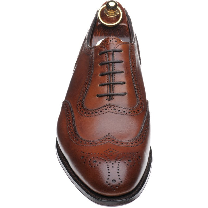 Product image for Herring Henry II mens brogues in chestnut calf (second)