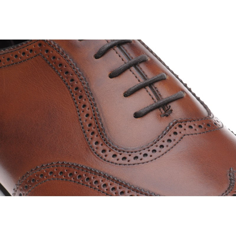 Product image for Herring Henry II mens brogues in chestnut calf (second)