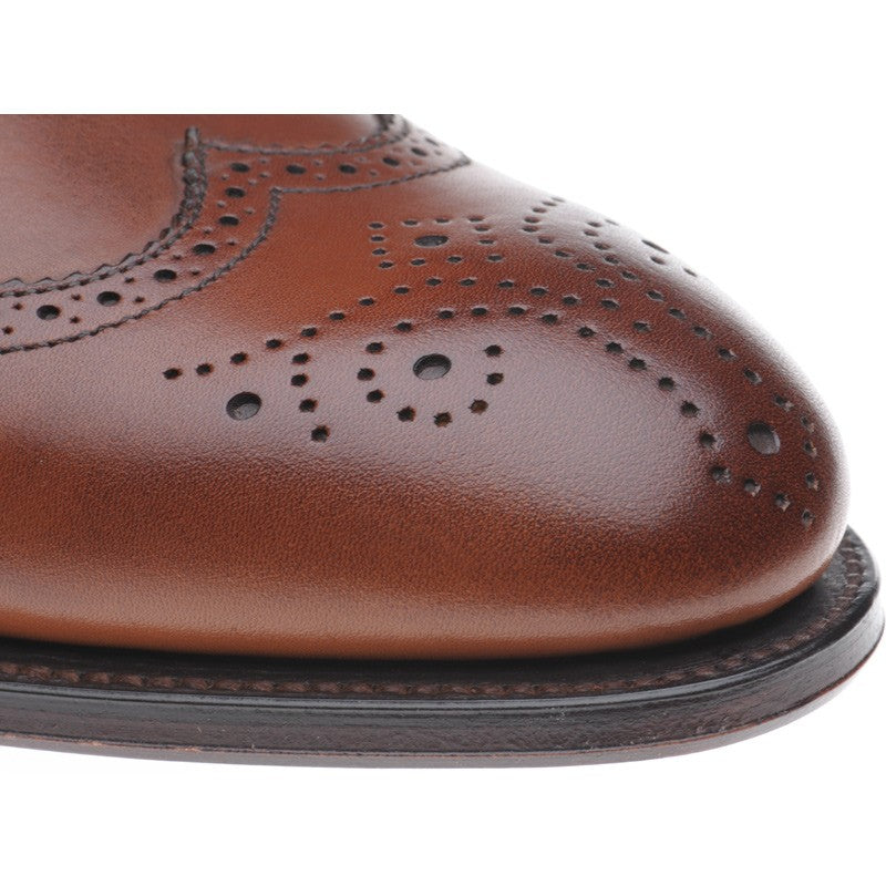 Product image for Herring Henry II mens brogues in chestnut calf (second)