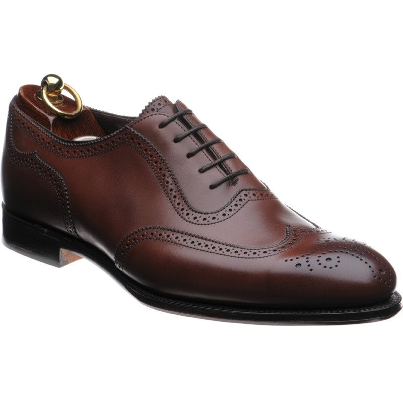 Product image for Herring Henry II mens brogues in mahogany calf (second)