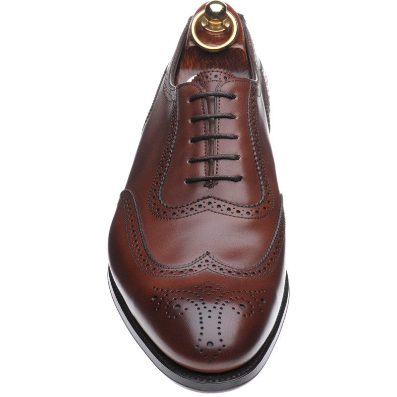 Product image for Herring Henry II mens brogues in mahogany calf (second)