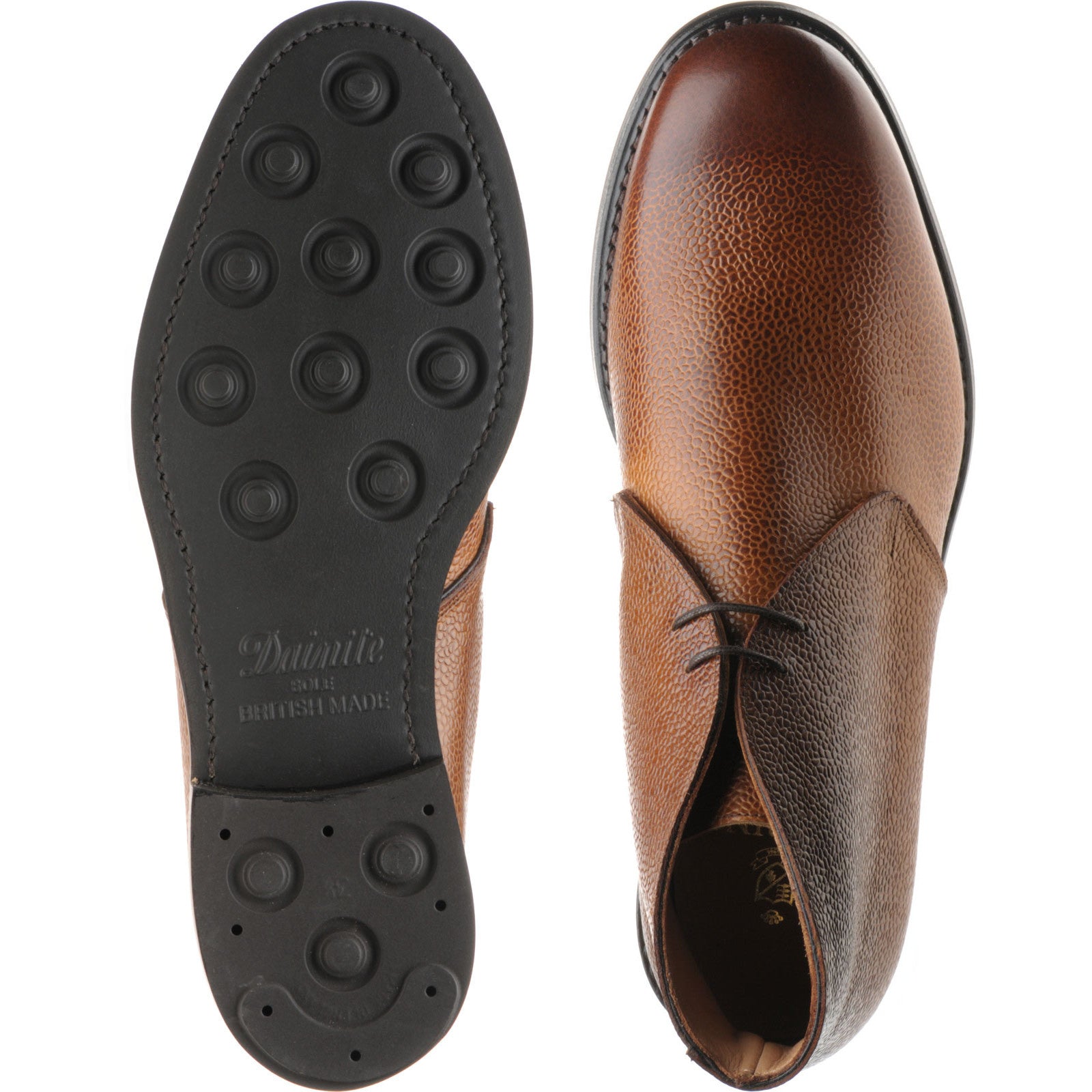 Product image for Herring Herald mens rubber-soled Chukka boots in cedar grain
